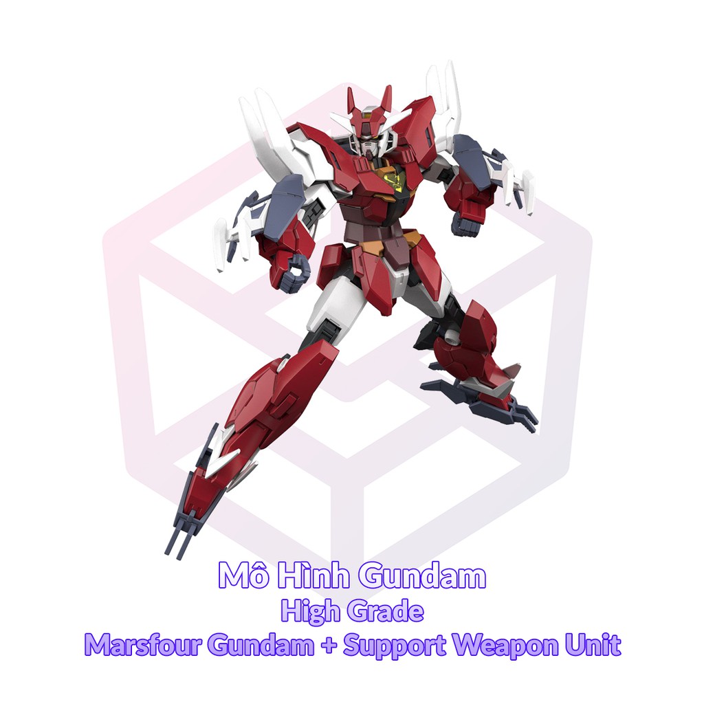 Mô hình Gundam HG 008A Marsfour Gundam + Support Weapon Unit 1/144 BDR [3GD]