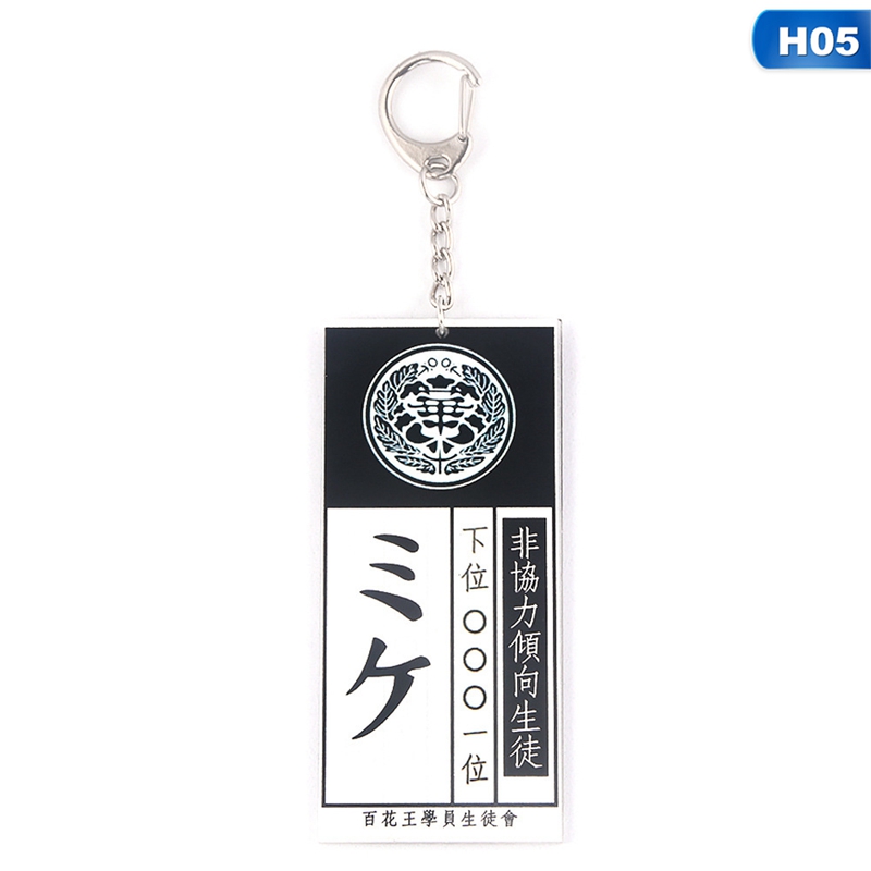 flowersqueen Móc Khoá In Hình Trò Chơi Điện Tử Kakegurui Độc Đáo