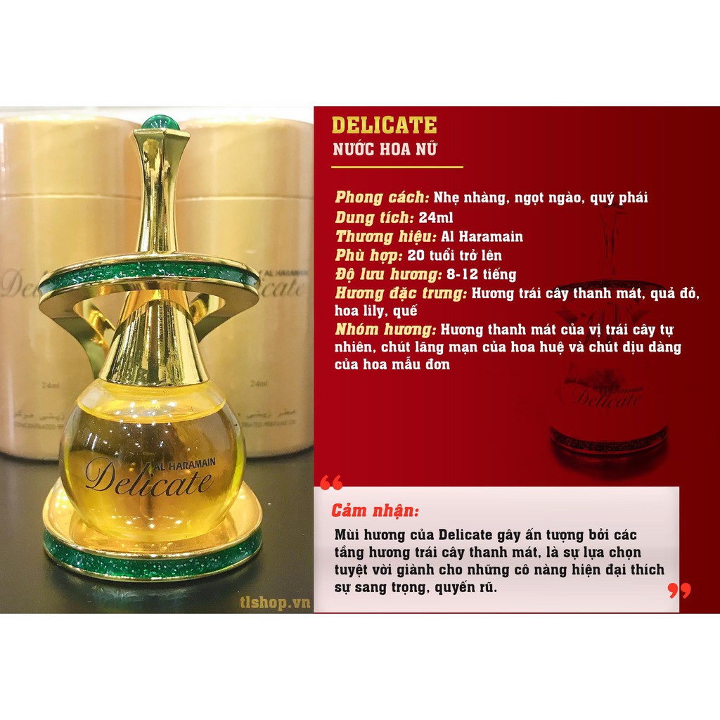 TINH DẦU DUBAI GIÁ SỈ - TINH DẦU DUBAI CHÍNH HÃNG - DELICATE