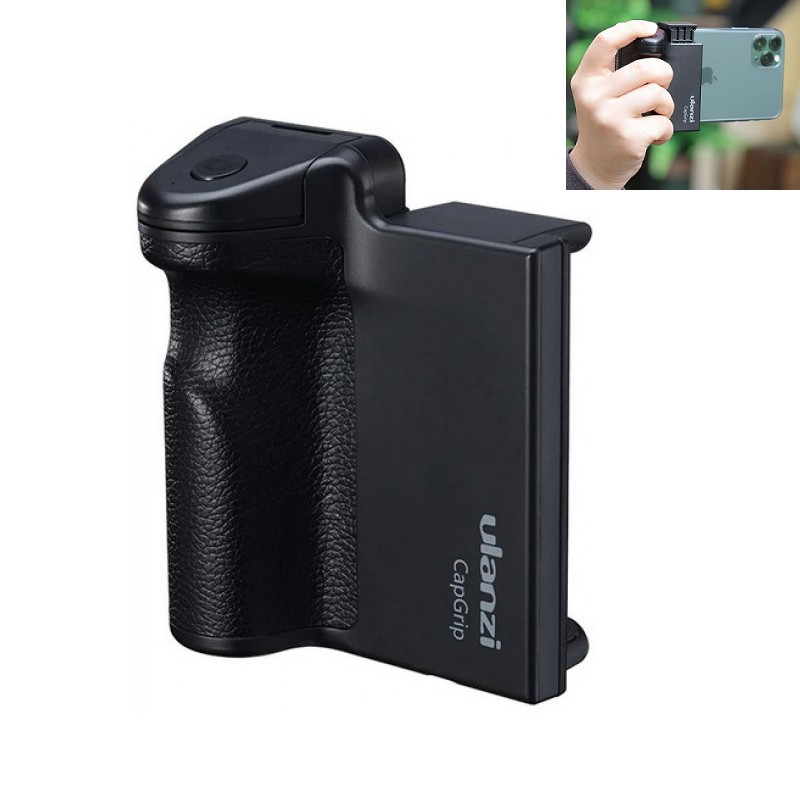 [Mã SKAMA07 giảm 8% đơn 250k]Phụ kiện Vlog - Đế Grip không dây cầm tay cho điện thoại Ulanzi Bluetooth Shuttergrip