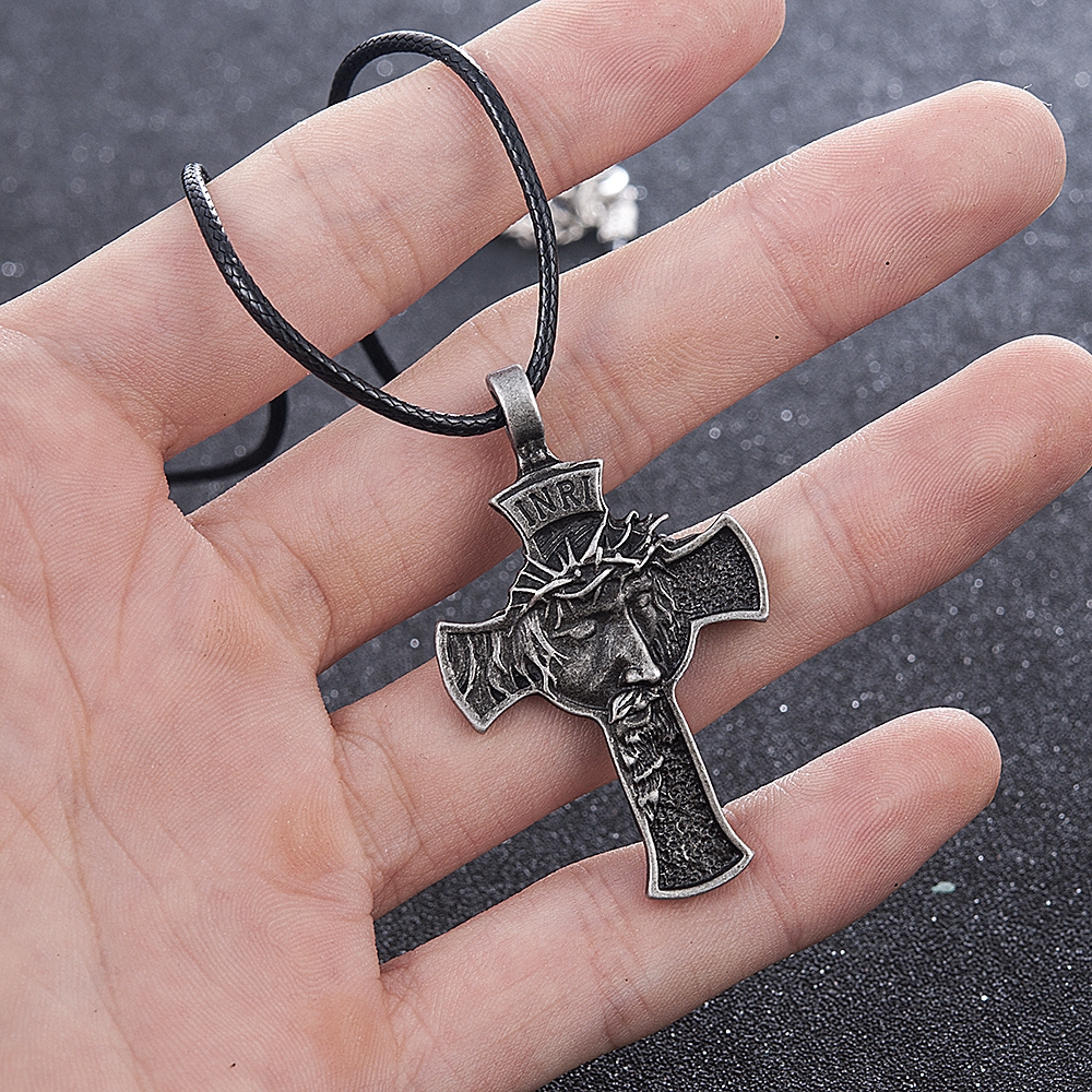 Vòng cổ mặt Thánh giá chúa Jesus thời trang cho nam