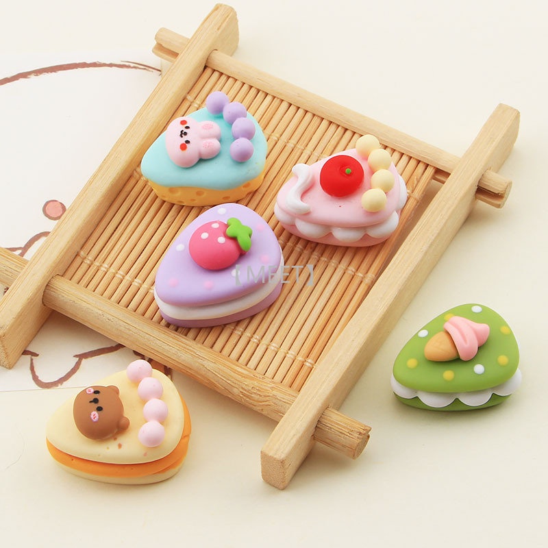 1 Túi Bánh Tam Giác Ba Chiều Bằng Nhựa Resin Thủ Công DIY