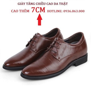 GIÀY TĂNG CHIỀU CAO 7CM DA BÒ