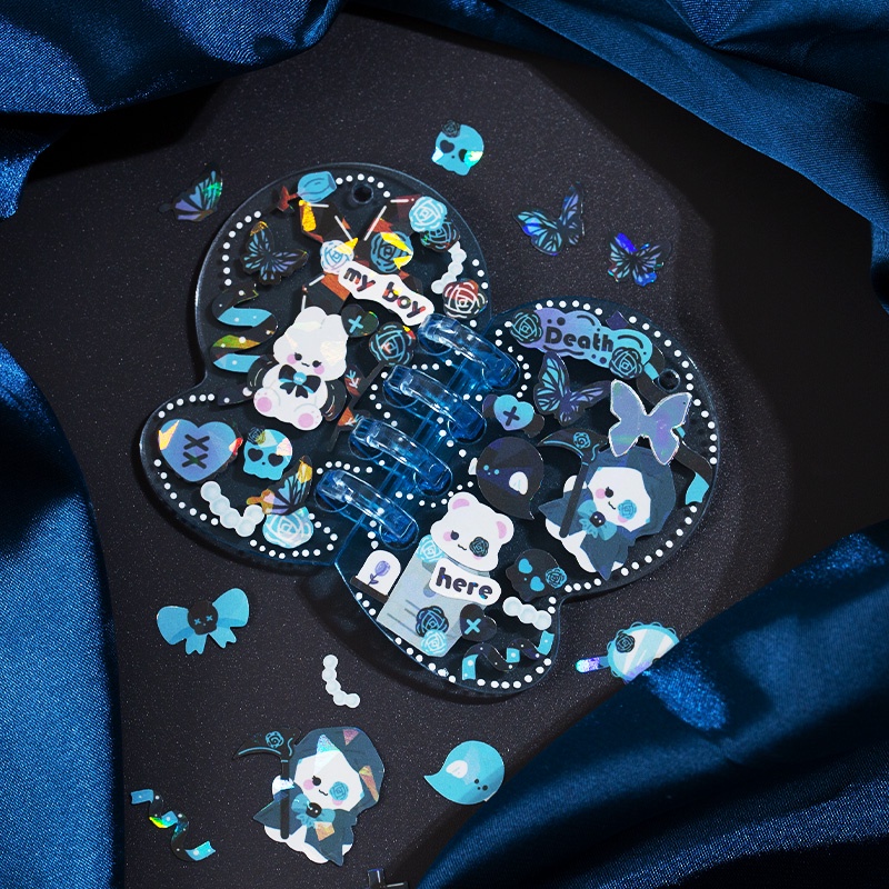 1 Sticker Dán Trang Trí Sổ Tay Hình Câu Nói Cổ Tích Gothic