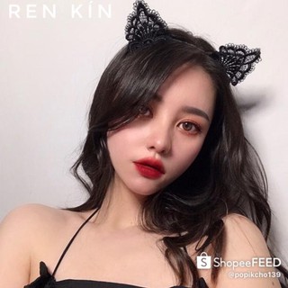Bờm tai mèo, cài tóc ren (Ảnh thật)