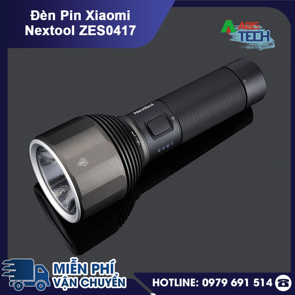 Đèn Pin Xiaomi Nextool Cầm Tay ZES0417 | Đèn Pin Siêu Sáng Chống Nước Hợp Kim Nhôm