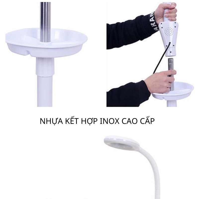 Đèn Spa 120 bóng led siêu sáng có giá để đồ tiện dụng làm phun xăm nối mi chính hãng