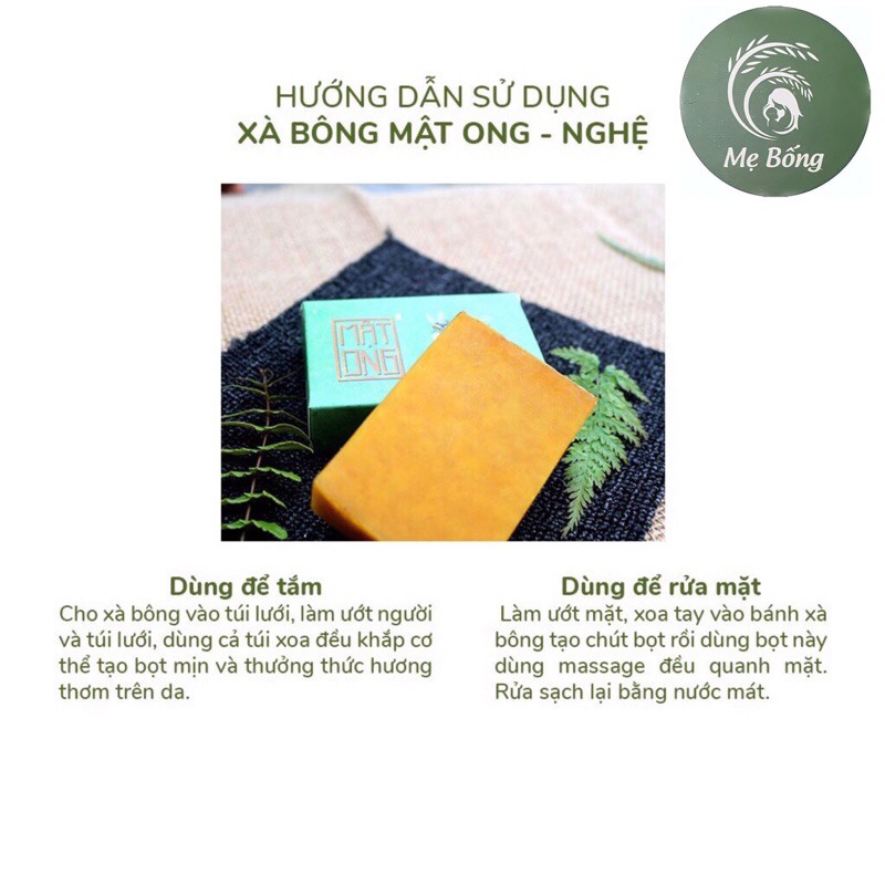 Xà bông nghệ mật ong 🌺Freeship🌺 Xà bông nghệ cho người mụn lưng, giúp sáng da, mờ thâm 100g | BigBuy360 - bigbuy360.vn