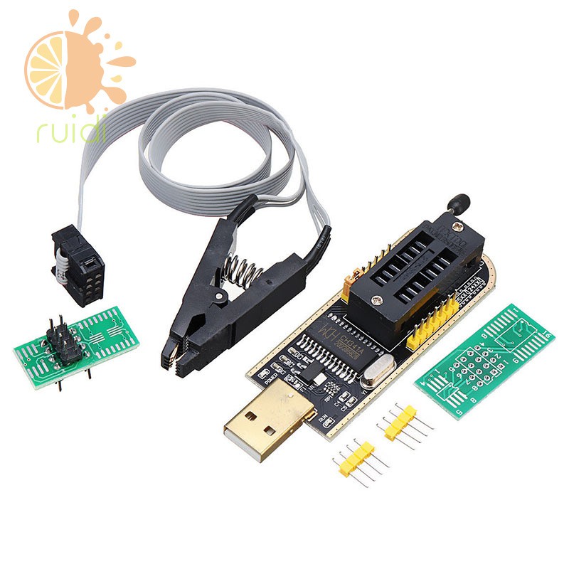 Usb Lập Trình Ch341A 24 25 Series Eeprom Flash Bios Soic8