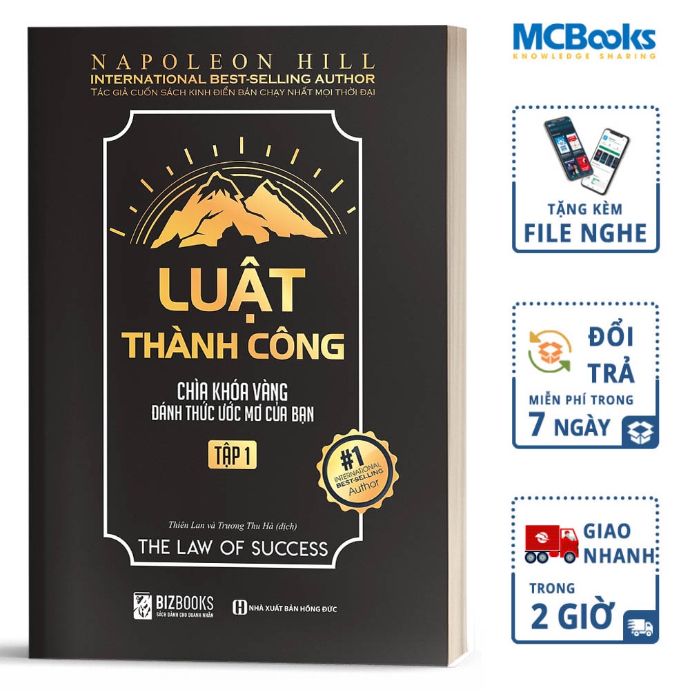 Sách - Luật Thành Công : Chìa Khóa Vàng Đánh Thức Ước Mơ Của Bạn Tập 1 - BizBooks