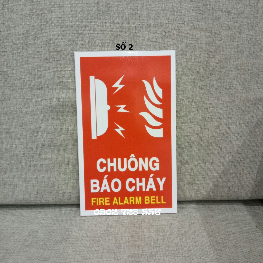 Giảm giá - Biển báo Fomex dán decal kích thước 15 x 25 cm - hình thật