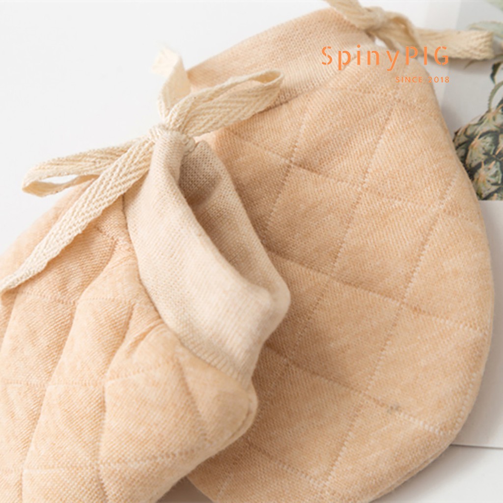 Set 3 đôi bao tay sơ sinh COTTON HỮU CƠ TỰ NHIÊN không chất tẩy nhuộm an toàn cho bé