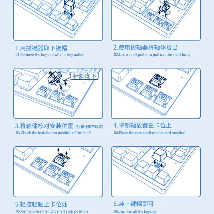 Bộ Công Tắc Bàn Phím Cơ Trục Chuối Trái Cây Chất Lượng Cao DIY Kèm Bôi Trơn