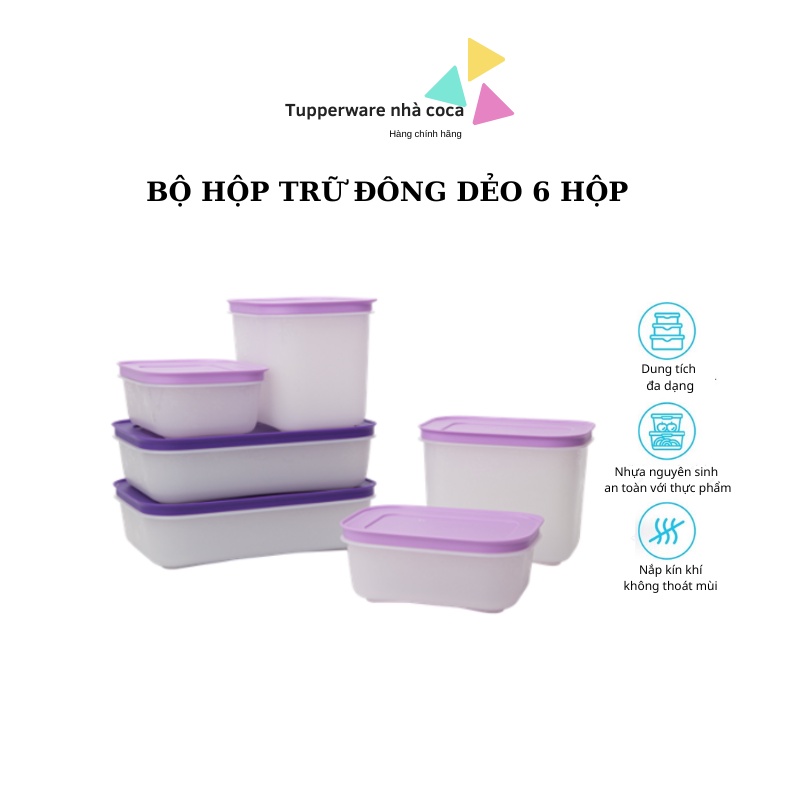 Hộp Trữ Đông cao cấp violet đông dẻo tupperware