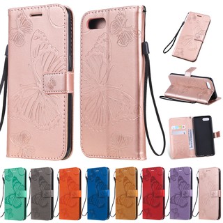 Bao Da Điện Thoại Dạng Ví Có Hình Bướm Thời Trang Cho Oppo F9
