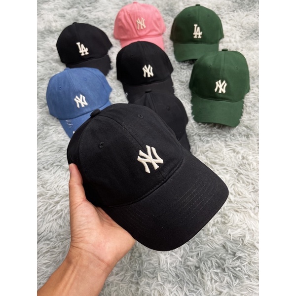 | ẢNH THẬT | MŨ M L B N.Y ĐEN LOGO THÊU NHỎ