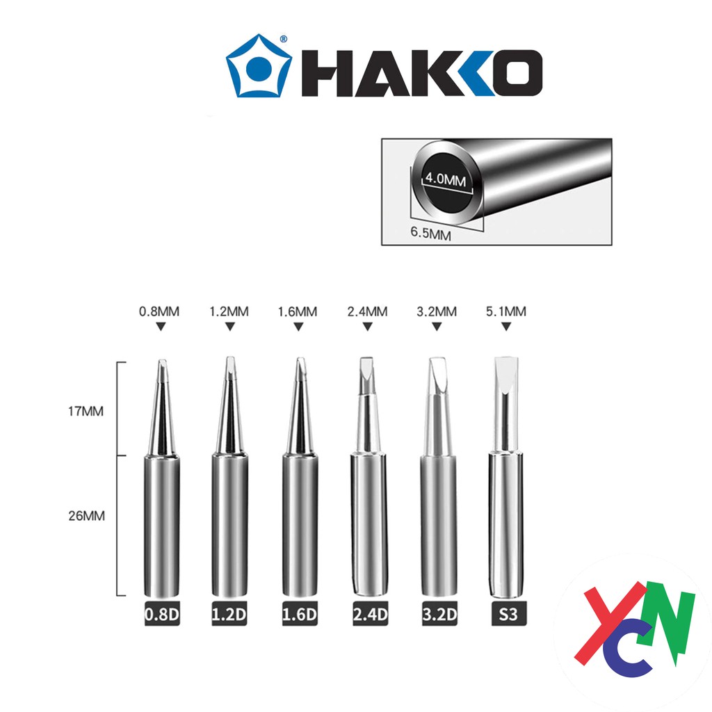 Đầu mũi hàn Hakko 900M cao cấp dùng cho trạm hàn 936, 936A...