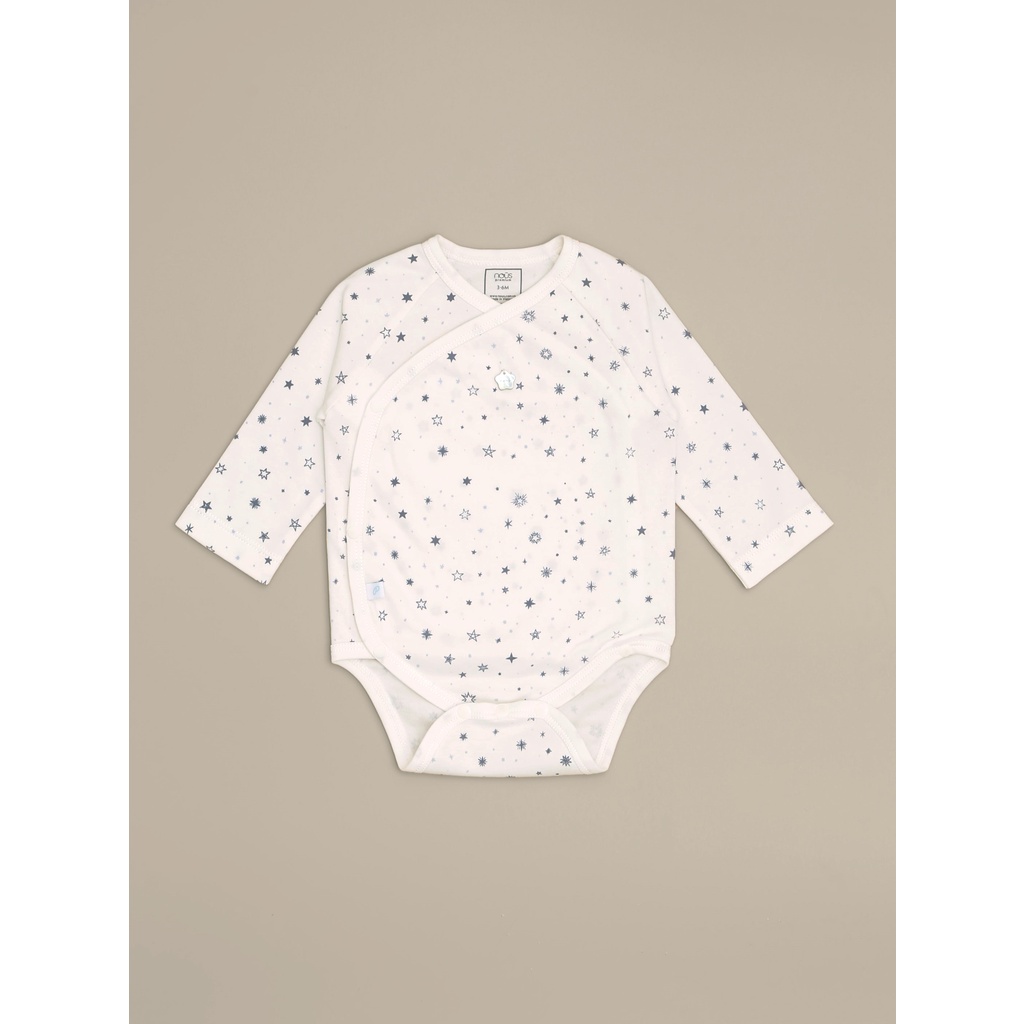 Bodysuit Cài Lệch Dài Tay - Nous Premium Dòng Sản Phẩm Cao Cấp - Cho Bé Sơ Sinh Đến 6-9 Tháng Tuổi