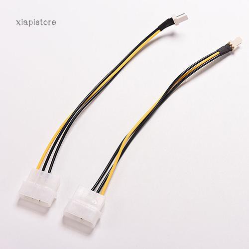 5 Dây Cáp Kết Nối Từ 4-Pin Molex / Ide Sang 3-Pin Cpu , Dài 20Cm