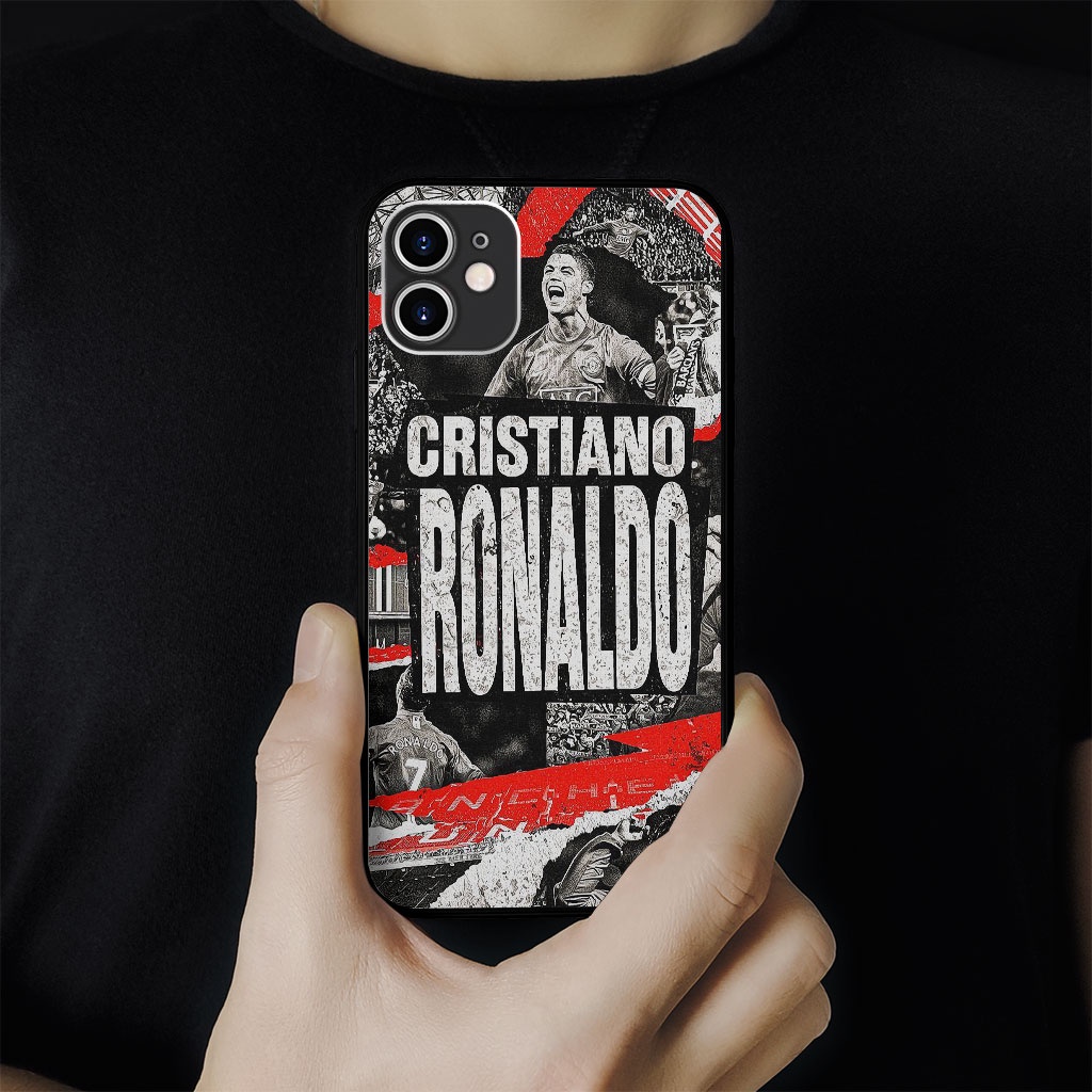 Ốp Lưng ronaldo paper art pro 13 11 12 promax 7 8 plus xs X Xr RONPOD20210027