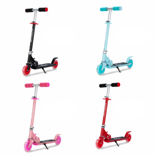 Xe scooter 2 bánh, xe chòi chân có đèn, chịu lực tốt