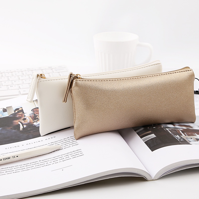 Bóp Viết Da PU Cỡ Lớn Thiết Kế Đơn Giản Sáng Tạo