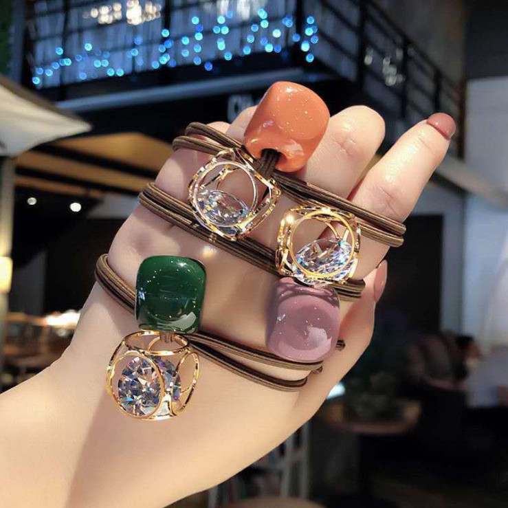 Dây buộc tóc Hàn Quốc thiết kế nhỏ gọn xinh xắn cá tính dễ thương
