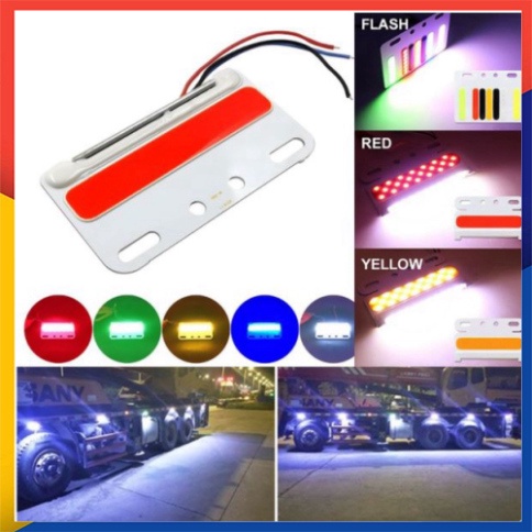 Đèn LED 24V - 12v gắn bên sườn hông xe tải chống nước chống va đập