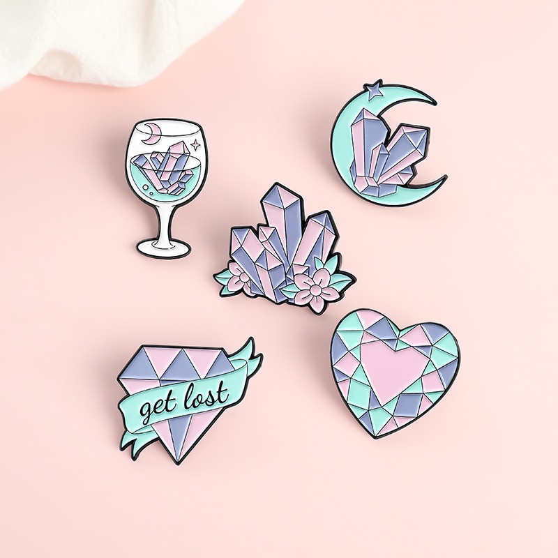 Ghim cài áo QIHE JEWELRY nhiều kiểu hoạt hình dễ thương
