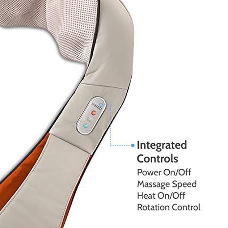 Đai máy massage vai cổ gáy shiatsu 3D (4 bi xoay kèm rung và nhiệt) HoMedics NMS-620H [BH 2 Năm - Chính Hãng USA]