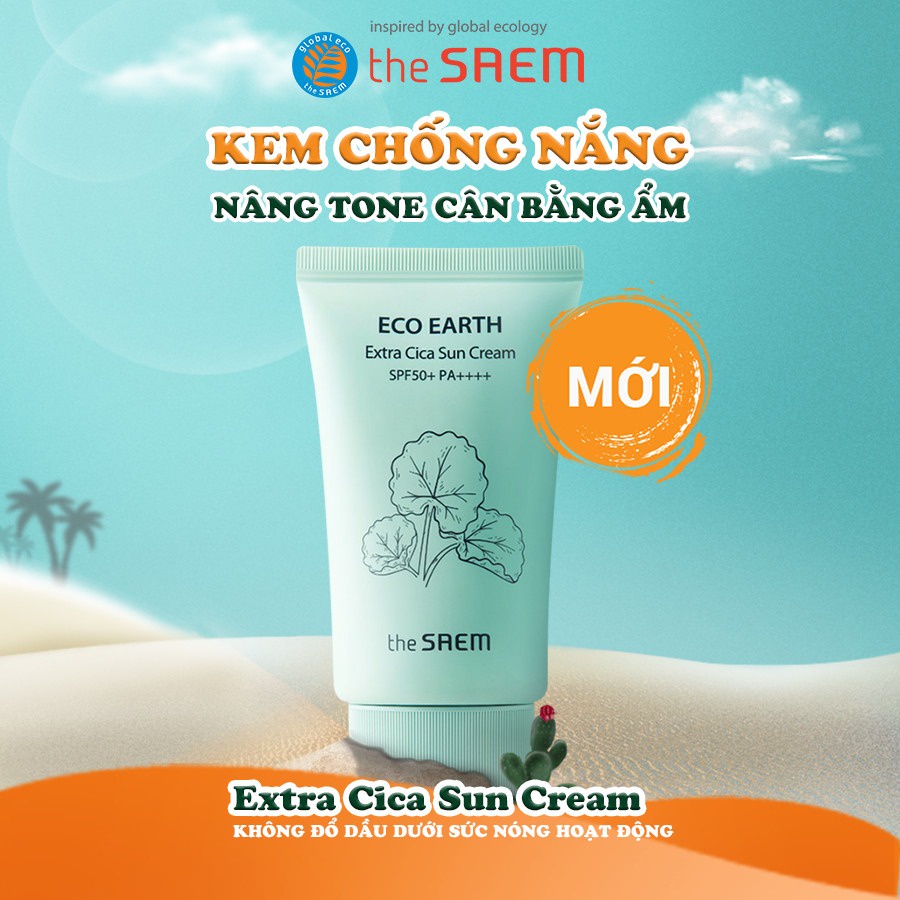 Kem Chống Nắng THE SAEM Eco Earth Sun Cream 50ml