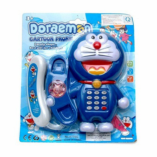 Điện thoại hoạt hình Doraemon có đèn nhạc vui nhộn cho bé