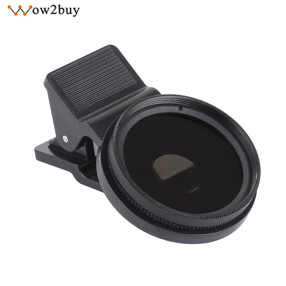 Wow2buy 37mm CPL Filter Circular Polarizer Lens +Protective Cap For Cell Phone