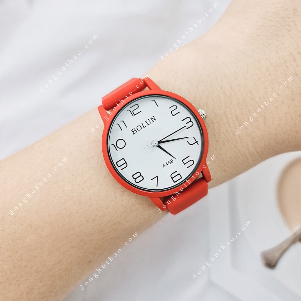 Đồng Hồ Nữ Bolun Thời Trang Mặt Số Học Trò Lớn Trẻ Trung Tiện Lợi Cá Tính Đồng Hồ Thảo BL04 Phiên Bản 2022