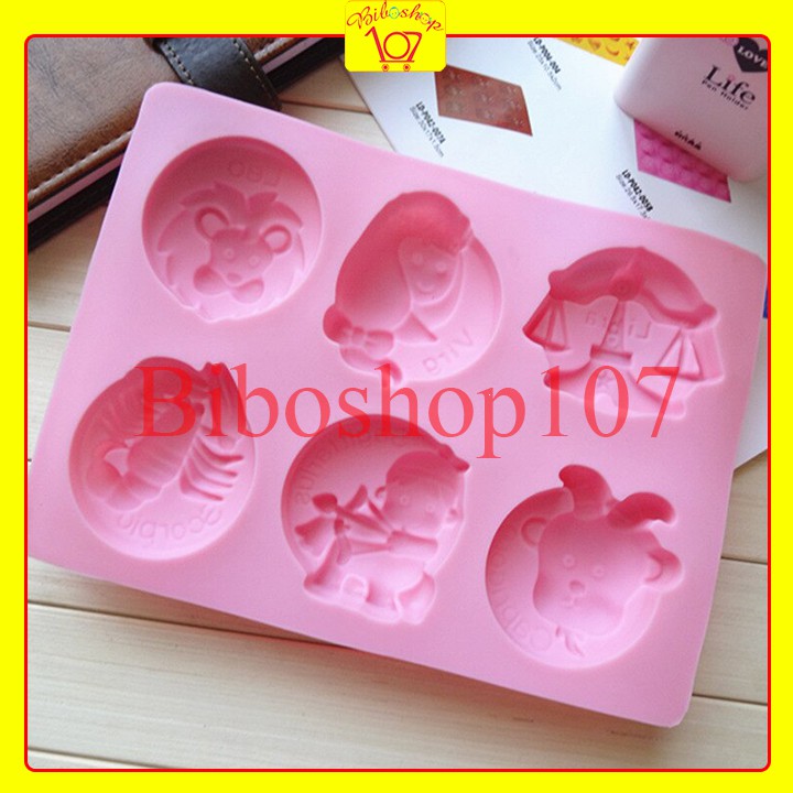 Khuôn silicon làm bánh, thạch, rau câu, socola 12 Cung Hoàng Đạo