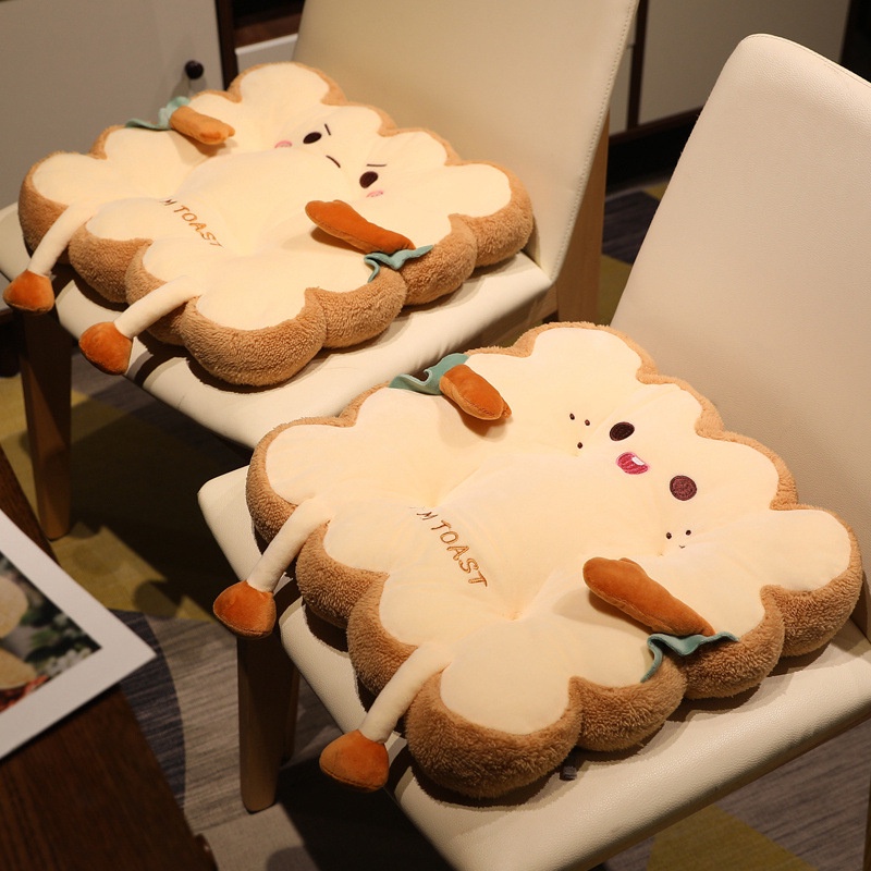 Nệm Lót Ghế Ngồi, Đệm Ngồi Vuông Tròn I'm Toast Tatami Dễ Thương Cho Văn Phòng, Ô Tô, Phòng Ăn, Sofa DLM19