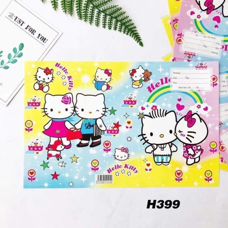 Combo 10 bộ bao vở cho bé ( gồm bao giấy và bao kiếng)