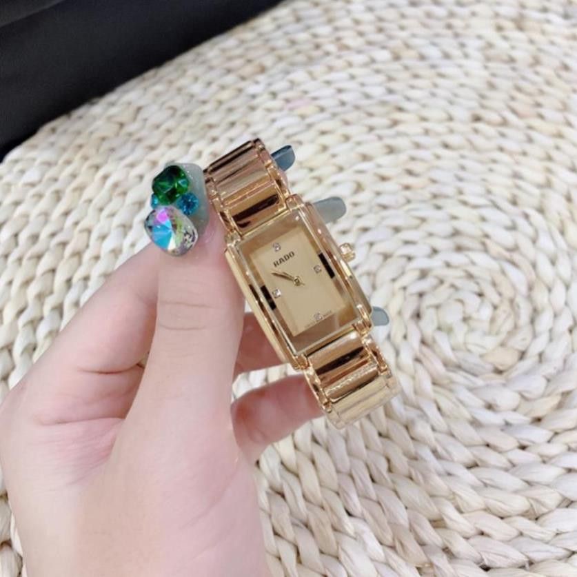 (Bảo hành 12 tháng) [Siêu Phẩm]  Đồng hồ Nữ Rado mặt vuông, thép không rỉ cao cấp | BigBuy360 - bigbuy360.vn