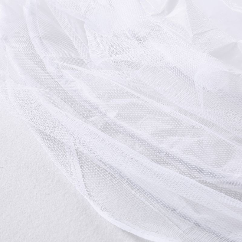 Đầm Cưới Dáng Chữ A 3 Vòng Dài Qua Gối Hai Lớp Cho Cô Dâu