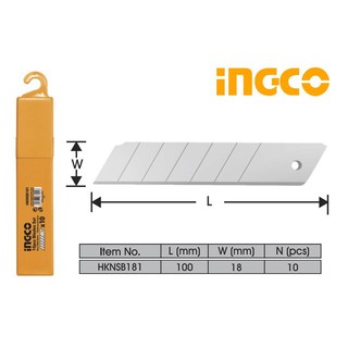 18x100mm bộ 10 lưỡi dao ingco hknsb181