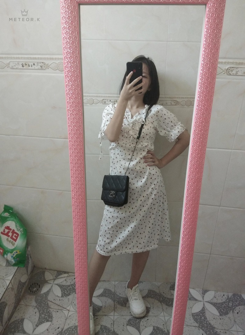 Đầm Chữ A Họa Tiết Hoa Nhí Thời Trang Gợi Cảm Cho Nữ | BigBuy360 - bigbuy360.vn