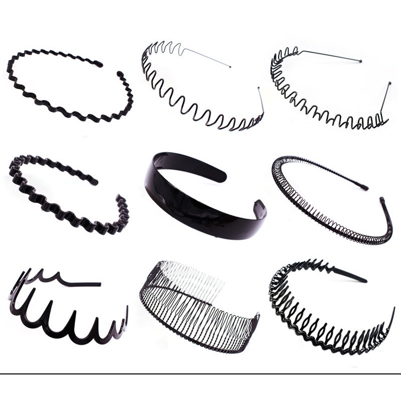 Băng Đô Cài Tóc Rửa Mặt Bằng Nhựa Mỏng Viền Sắt Phong Cách Mới 2022 Cho Nam Và Nữ