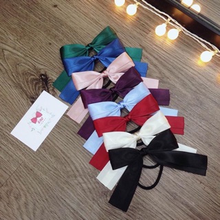 [Hàng Thiết Kế ] Kẹp Tóc Nơ Đơn Gỉan Đủ Màu Handmade Cao Cấp Ribbon.mimi Basic cột / kẹp