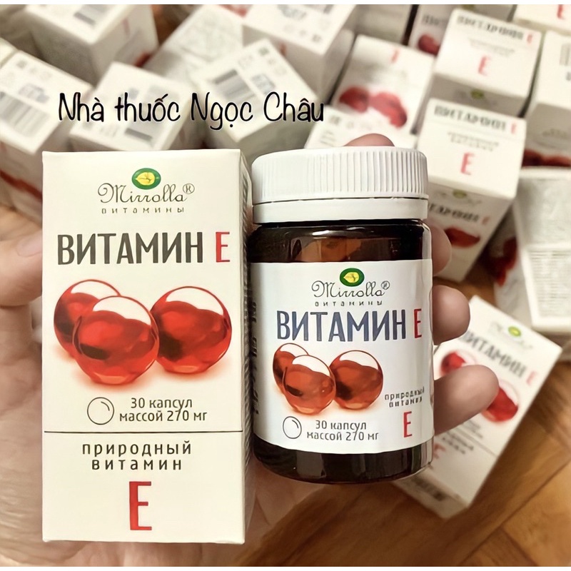 ✅Hàng auth ✅Vitamin E đỏ của Nga 270mg và Vitamin E đỏ 400mg