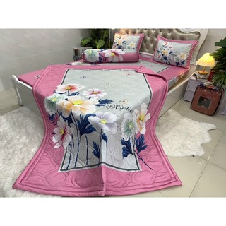Drap thun lạnh 5D cao cấp mẫu hoa
