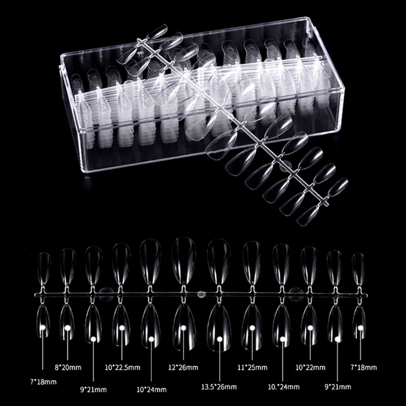 504 Móng Tay Giả Che Phủ Toàn Diện Trong Suốt Dùng Cho Salon / Nhà Ở