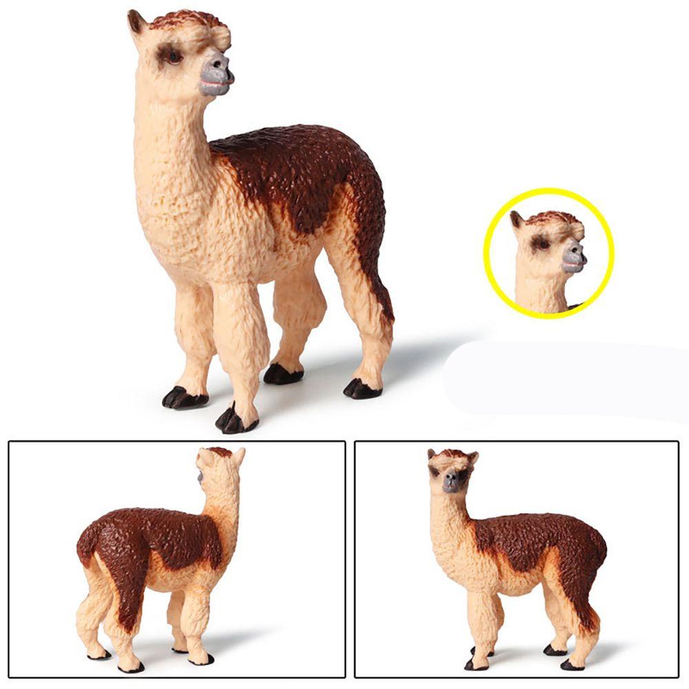 Mô Hình Lạc Đà Alpaca Sống Động Giáo Dục Sớm Cho Bé