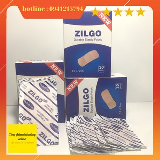[Rẻ Như Cho] Băng Keo Cá Nhân – ZILGO – Dính chắc khi cử động – Thông thoáng – Mở không đau – Hộp 30 miếng