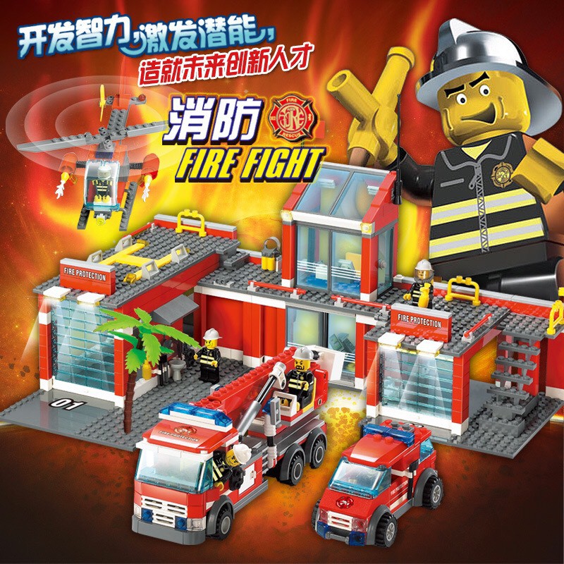 Đồ chơi xếp hình cứu hỏa 774 chi tiết - 8051