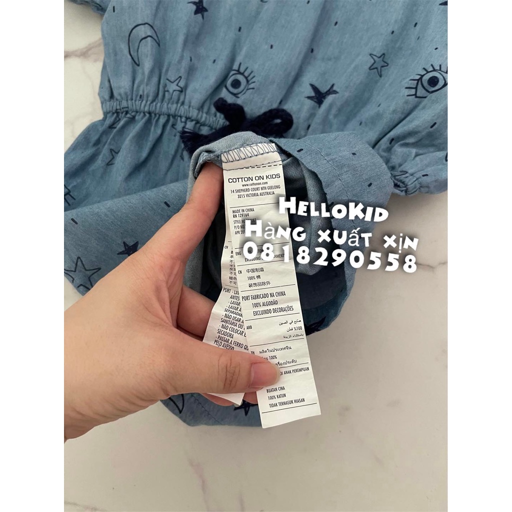 V204 - Váy cánh dơi bo tay bò lụa bé gái